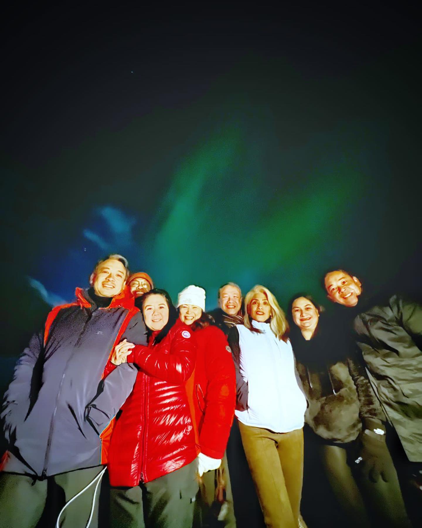 Finally some clear blue skies to see the amazing Aurora! No need to chase, just look out your hotel window to see this marvelous sight!